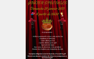 Goûter spectacle Dimanche 29 janvier 2023