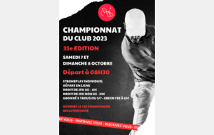 CHAMPIONNAT DU CLUB
