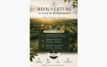 Réouverture du Golf de Bellefontaine !