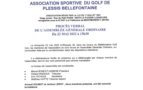AGO du 22 mai 2022