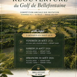 Réouverture du Golf de Bellefontaine !